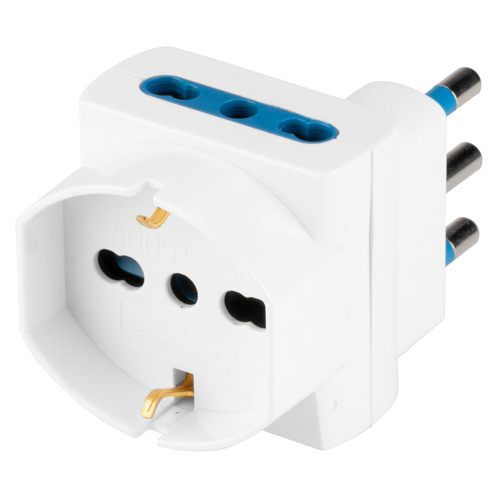 Adattatore Triplo S16-P Plur. 2P+T B, Polypool Adattatore Triplo S16-P Plur. 2P+T B, Polypool